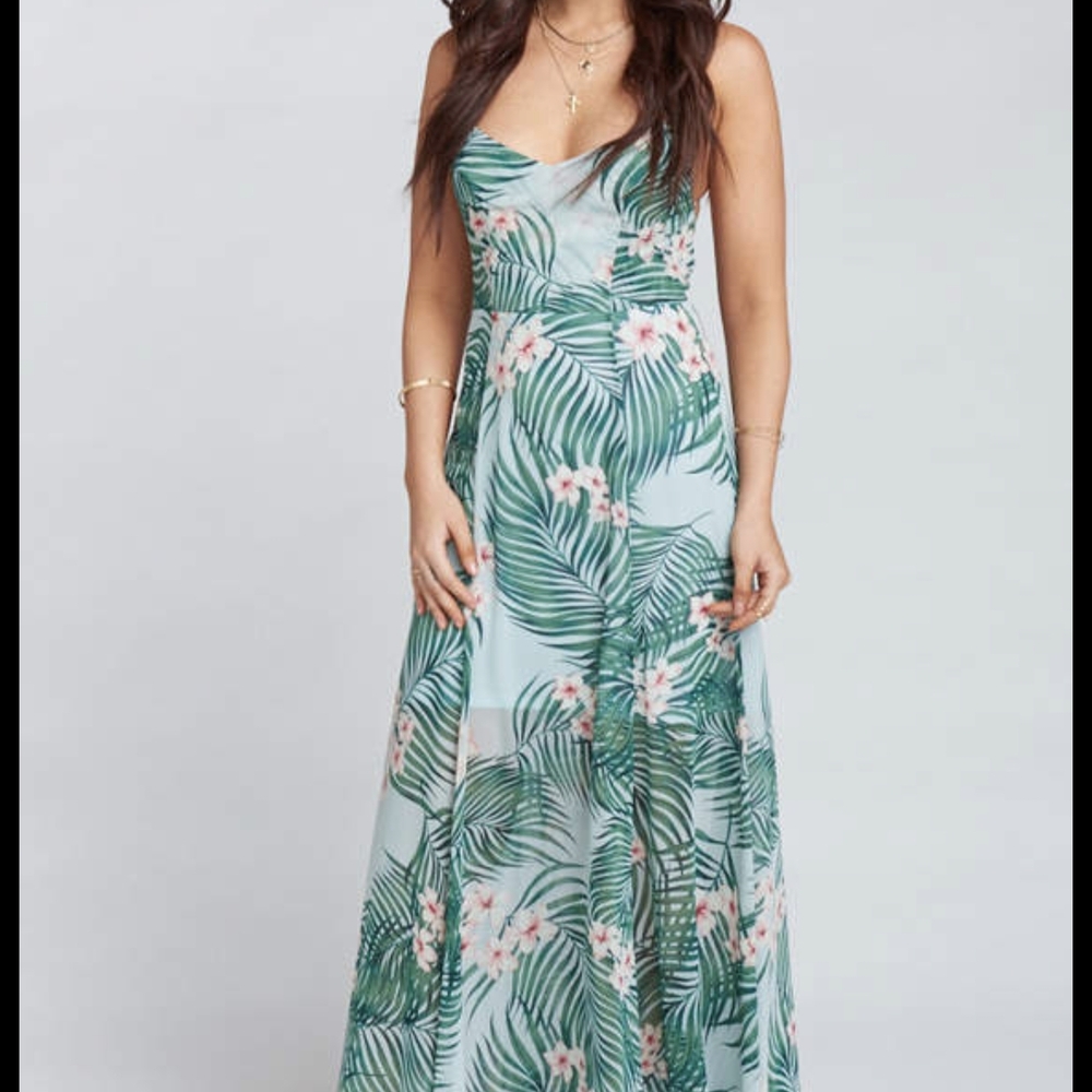 Show Me Your Mumu Tropical Maxi Dress Medium